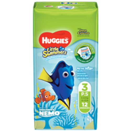 Fralda Descartável Infantil Praia & Piscina Huggies Little Swimmers P 6 a 9,5kg Pacote 12 Unidades