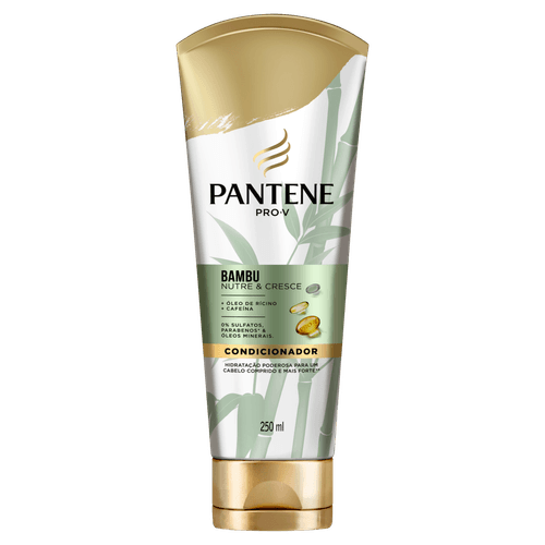 Condicionador Óleo de Rícino e Cafeína Pantene Pro-V Bambu Nutre & Cresce Bisnaga 250ml