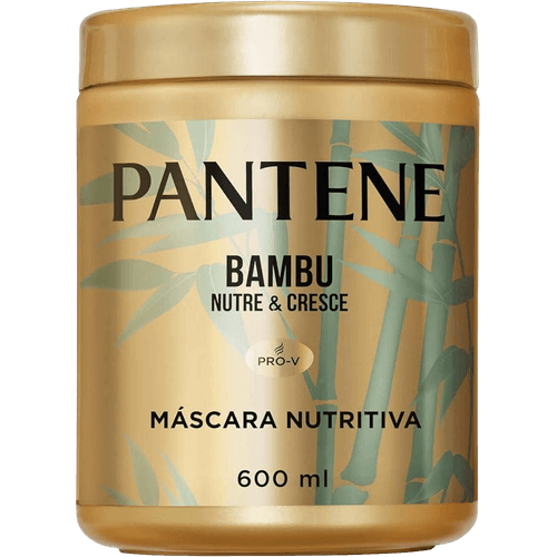 Máscara Nutritiva de Tratamento Reparador de Queratina Pantene Pro-V Bambu Nutre & Cresce Pote 600ml