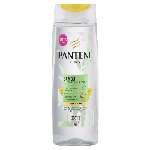 Shampoo Pantene Pro-V Bambu Nutre & Cresce Frasco 200ml Grátis 25ml