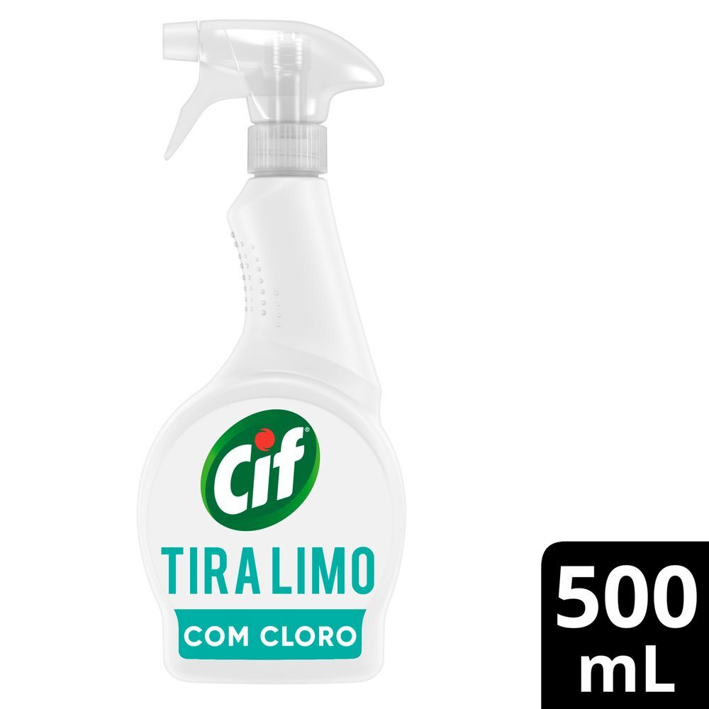 Desinfetante para Uso Geral Tira-Limo com Cloro Cif Frasco 500ml Borrifador