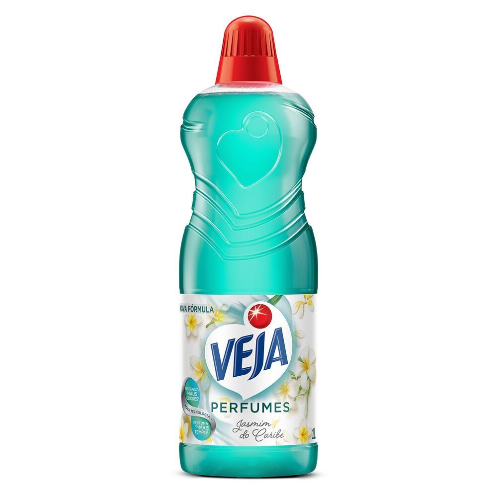 Limpador Veja Perfumes Jasmim do Caribe Frasco 1l