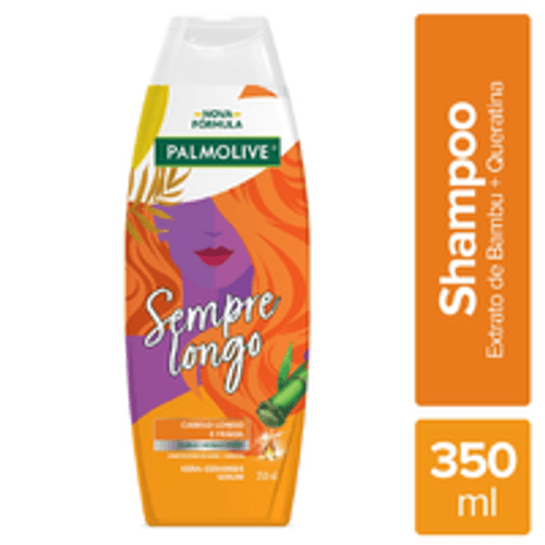 Shampoo Extrato de Bambu + Queratina Kera-Ceramide Serum Palmolive Sempre Longo Frasco 350ml
