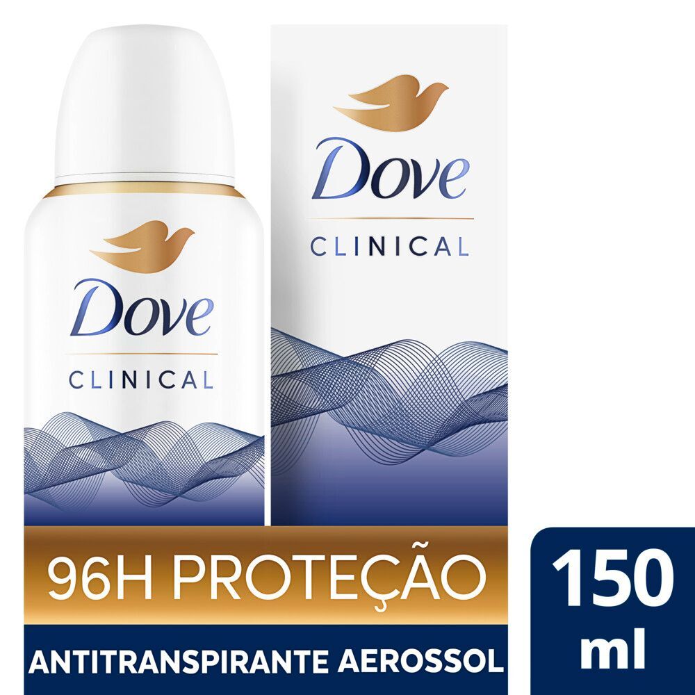 Antitranspirante Aerossol 96h Dove Clinical 150ml Spray
