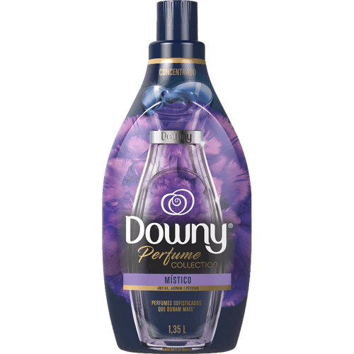 Amaciante de Roupa Concentrado Místico Ameixa, Jasmim e Pêssego Downy Perfume Collection Frasco 1,35l