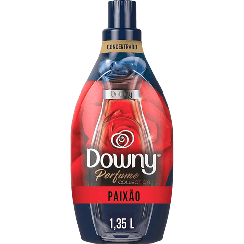 Amaciante de Roupa Concentrado Paixão Framboesa, Rosas e Violetas Downy Perfume Collection Frasco 1,35l