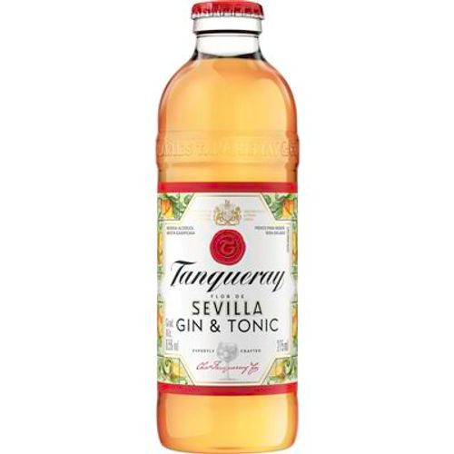 Bebida Alcoólica Mista Gaseificada Gin Tônica Flor de Sevilla Tanqueray Garrafa 275ml