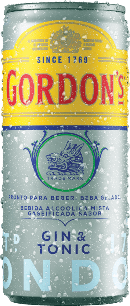 Bebida Alcoólica Mista Gaseificada Gin & Tonic London Dry Gordons Premium Lata 269ml