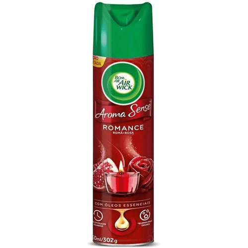 Aromatizador Bom Ar Aerossol Aroma Sense Romance 360ml