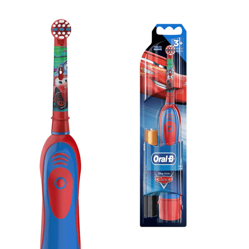 Escova Elétrica Oral-B Kids Disney Pixar Carros +2 Pilhas AA