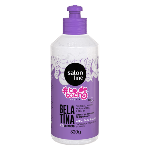 Gelatina Salon Line #To de Cacho Alta Definição Frasco 320g