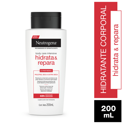 Loção Hidrata & Repara 48h Neutrogena Body Care Intensive Frasco 200ml