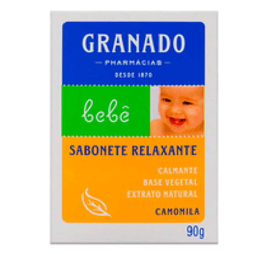Sabonete em Barra Relaxante Camomila Granado Bebê Caixa 90g