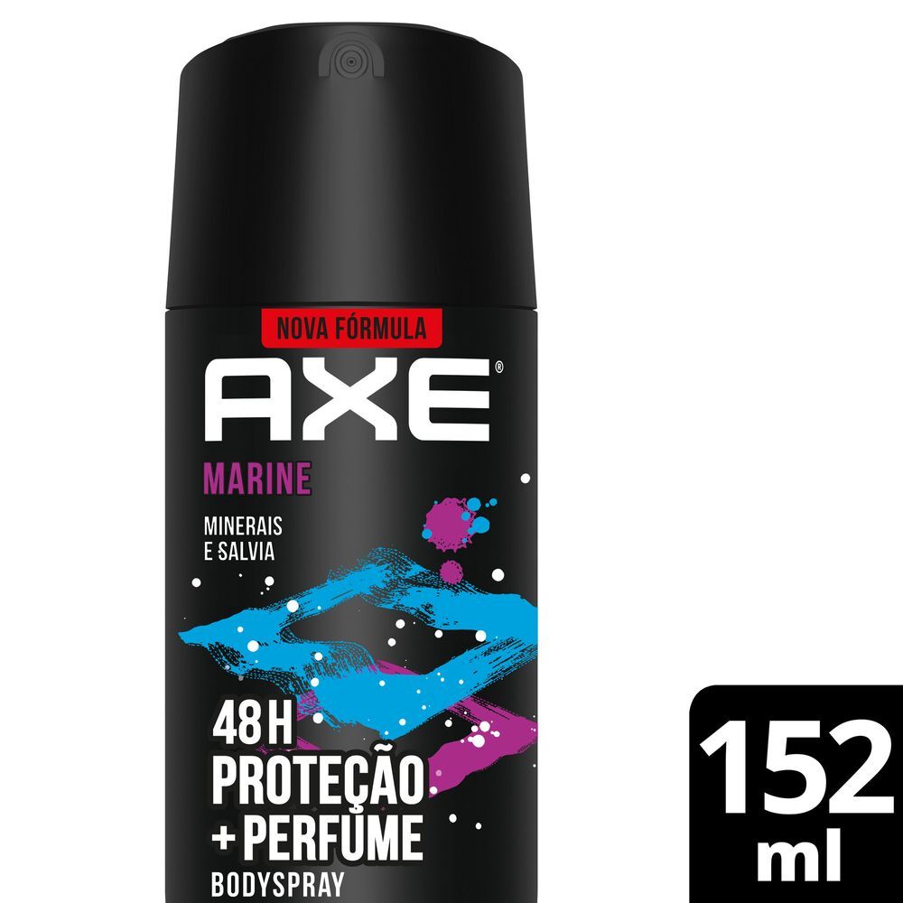 Antitranspirante Aerossol Marine Minerais e Sálvia 48h Proteção Axe 152ml Spray