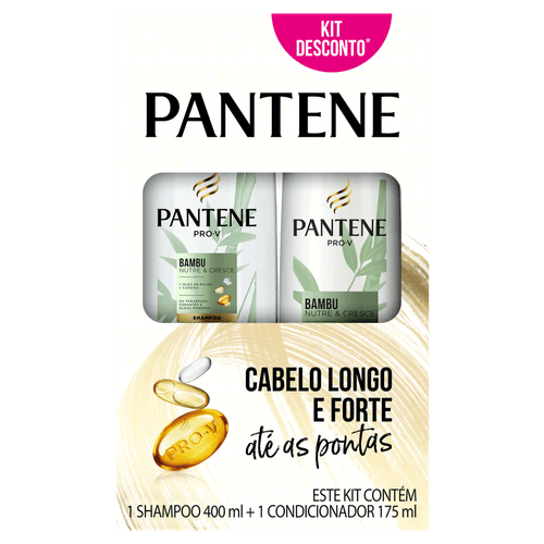 Kit Shampoo 400ml + Condicionador 175ml Pantene Pro-V Bambu Nutre & Cresce
