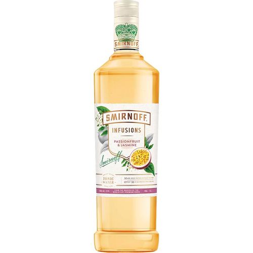 Bebida Alcoólica Mista Vodka Destilada Maracujá & Jasmim Smirnoff Infusions Garrafa 998ml