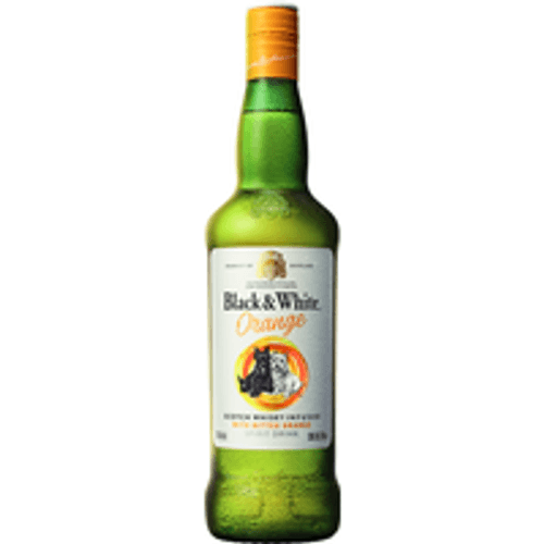 Bebida Alcoólica Mista Whisky Escocês Infused Orange Black & White Garrafa 700ml