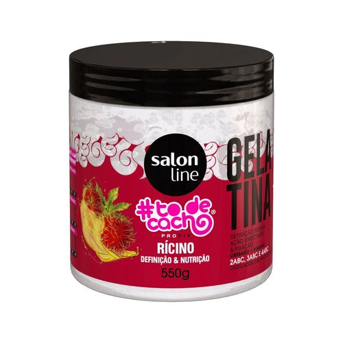 Gelatina Salon Line To De Cachos Óleo De Rícino 550g