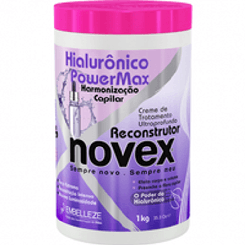 Creme de Tratamento Novex Hialurônico PowerMax Harmonização Capilar Pote 1Kg