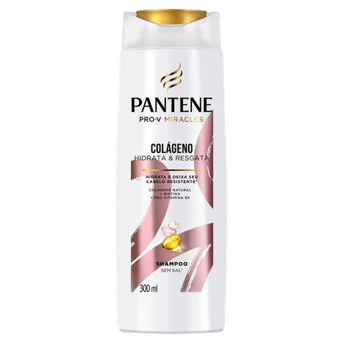Shampoo Pantene Pro-V Miracles Colágeno Hidrata & Resgata Frasco 300ml