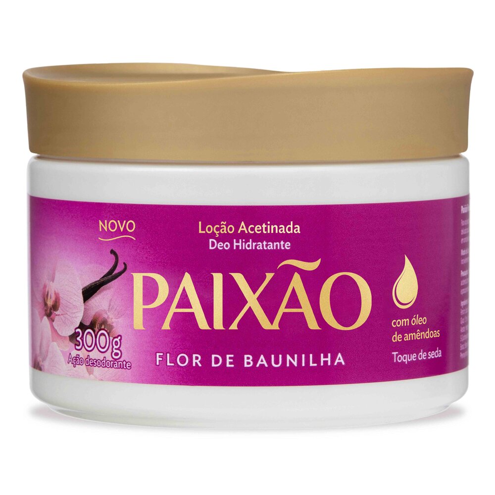 Loção Hidratante Corporal Paixão Acetinada Baunilha 300G