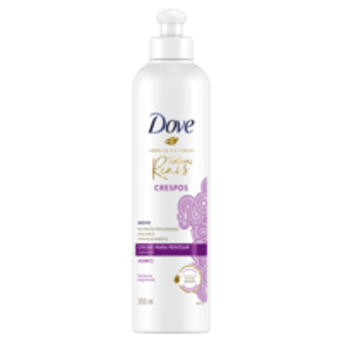 Creme para Pentear com Óleo de Coco Dove Liberdade dos Cabelos Texturas Reais Crespos Frasco 355ml