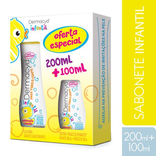 Dermacyd Kit Infantil 200ml+Infantil 100ml - 300ml