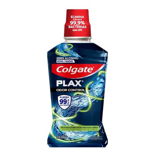 Enxaguante Bucal Zero Álcool Colgate Plax Odor Control Frasco 500ml