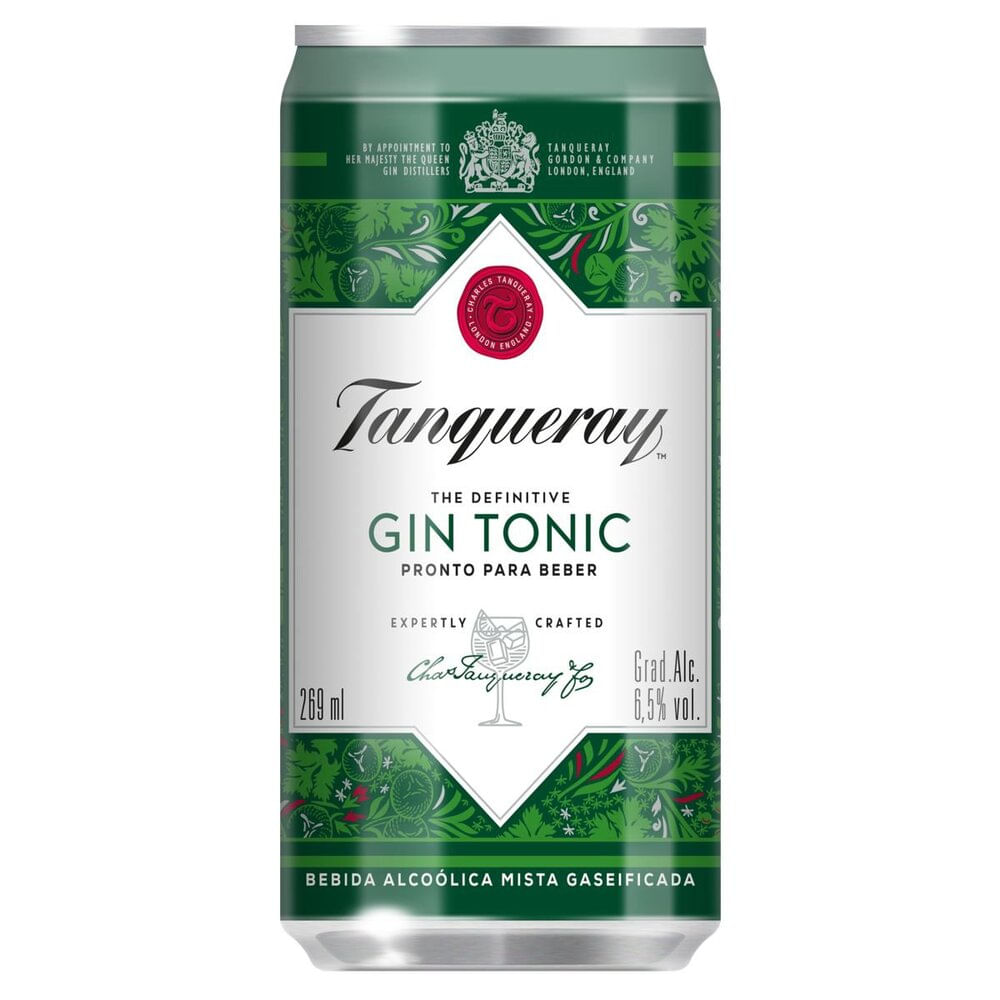 Bebida Alcoólica Mista Gaseificada Gin Tônica London Tanqueray Lata 269ml