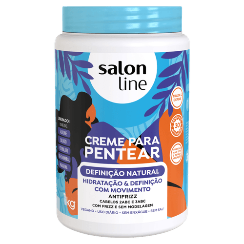 Creme para Pentear Salon Line Definição Natural Pote 1kg