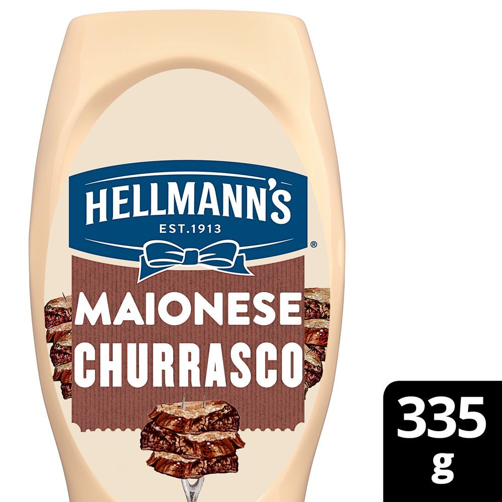 Maionese Temperada Churrasco NBA Los Angeles Lakers Hellmanns Squeeze 335g