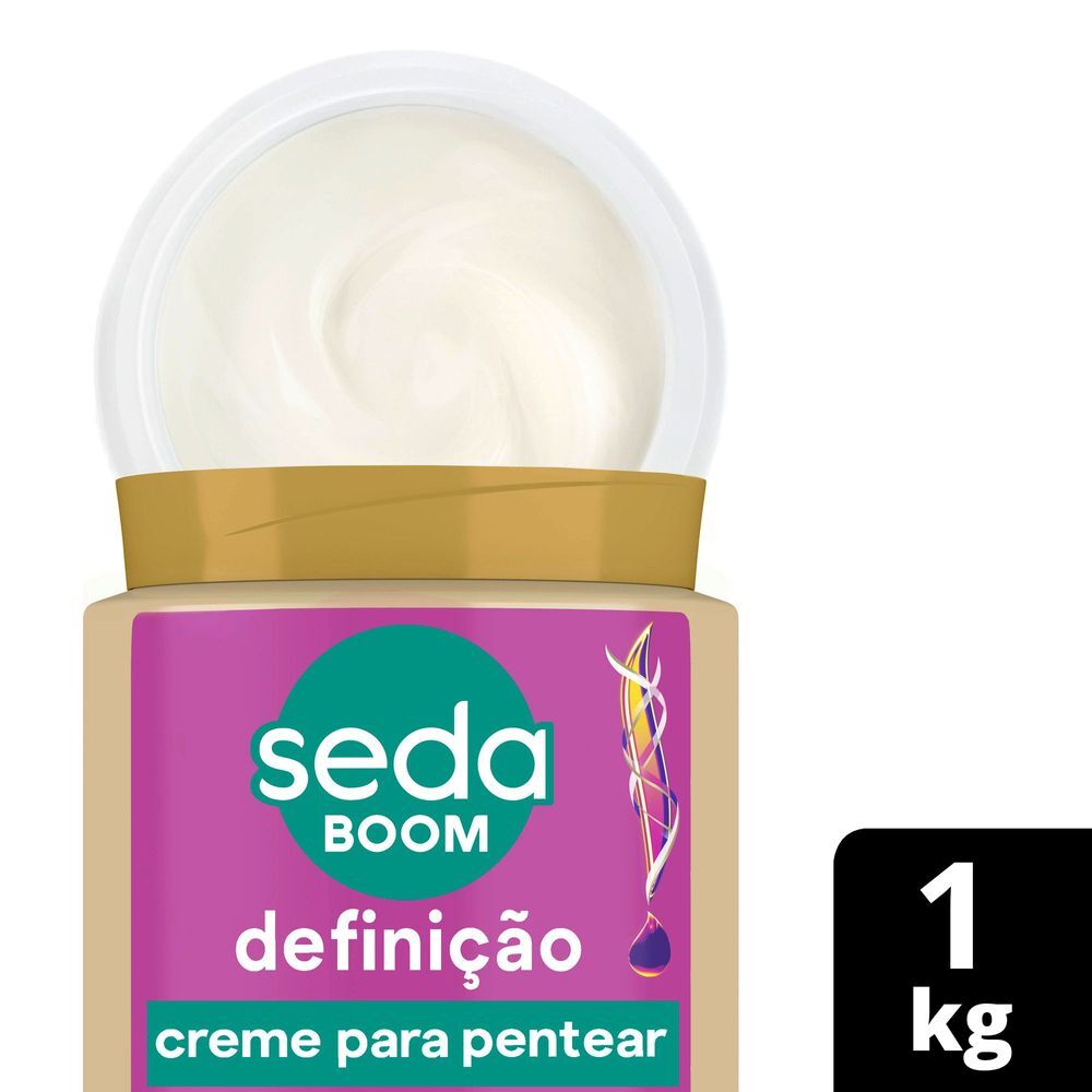 Creme para Pentear com Óleo de Coco Seda Boom Definição Pote 1kg