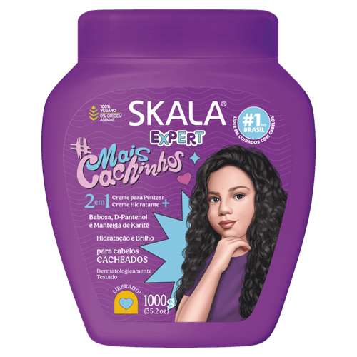 Creme 2 em 1 Skala Expert #MaisCachinhos Pote 1000g