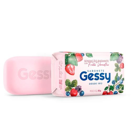 Sabonete em Barra Sensação Radiante Frutas Vermelhas Gessy 80g