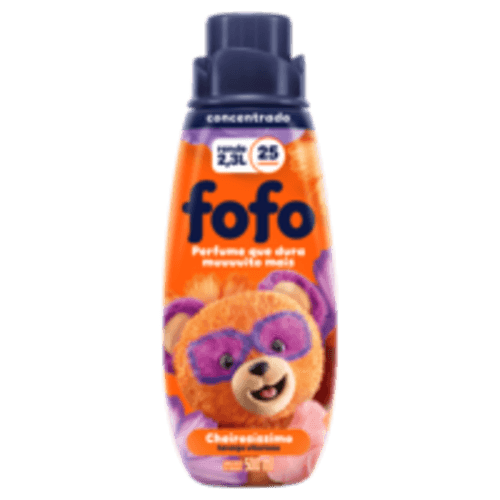 Amaciante de Roupa Concentrado Laranja Vitorioso Fofo Cheirosíssimo Frasco 500ml