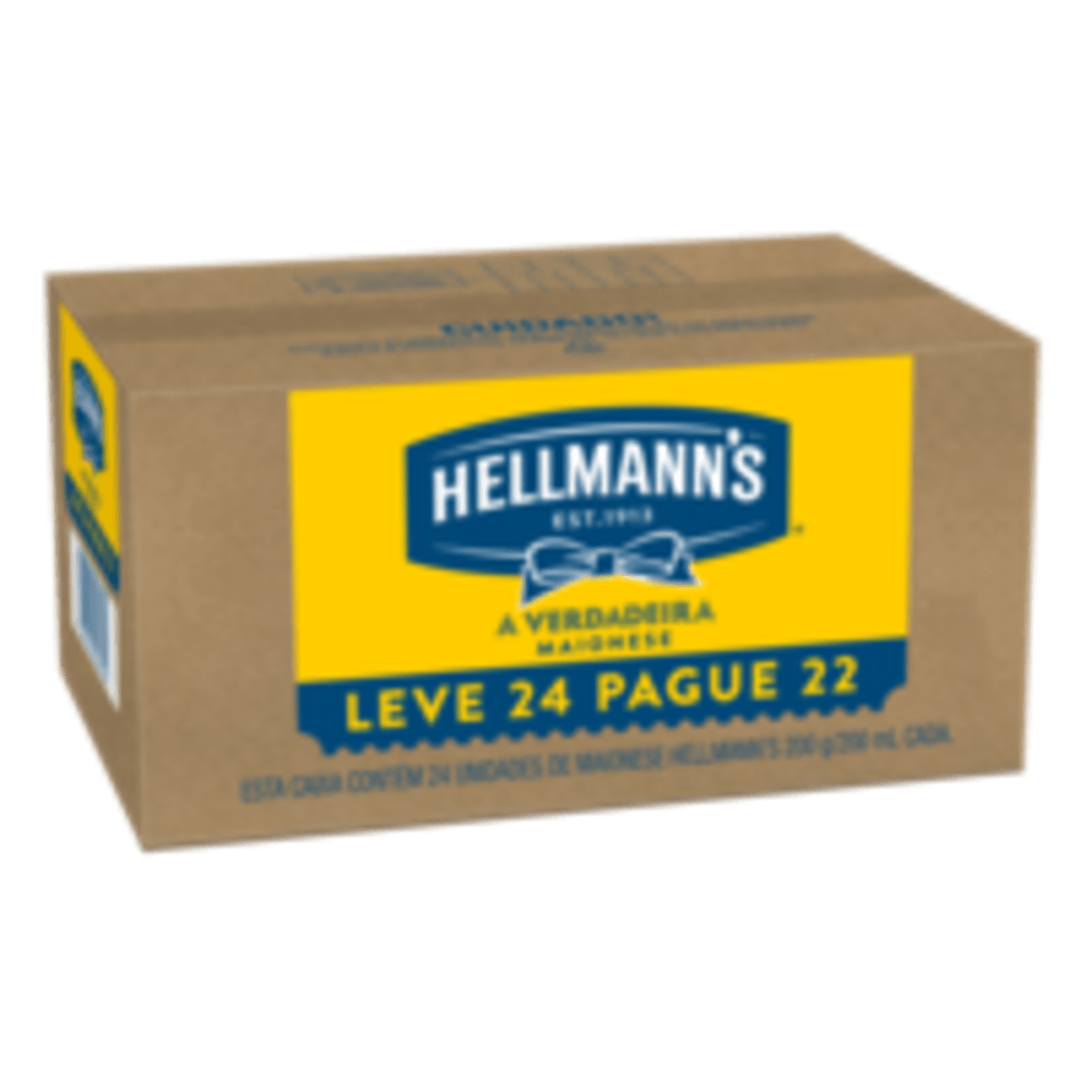 Maionese Hellmann's 200g Cada Leve 24 Pague 22 Unidades