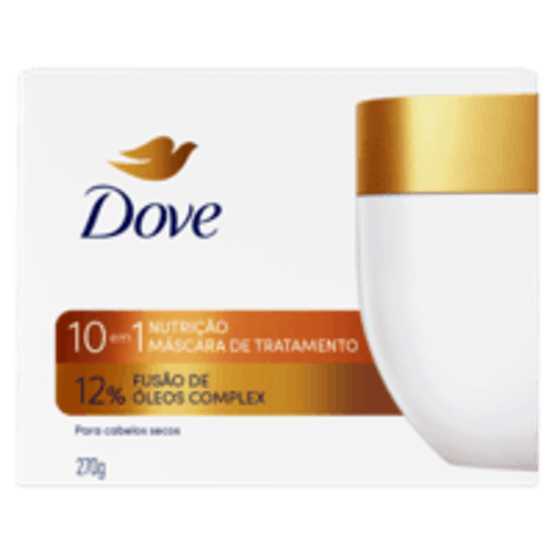 Máscara de Tratamento 12% Fusão de Óleos Complex 10 em 1 Dove Nutrição Caixa 270g