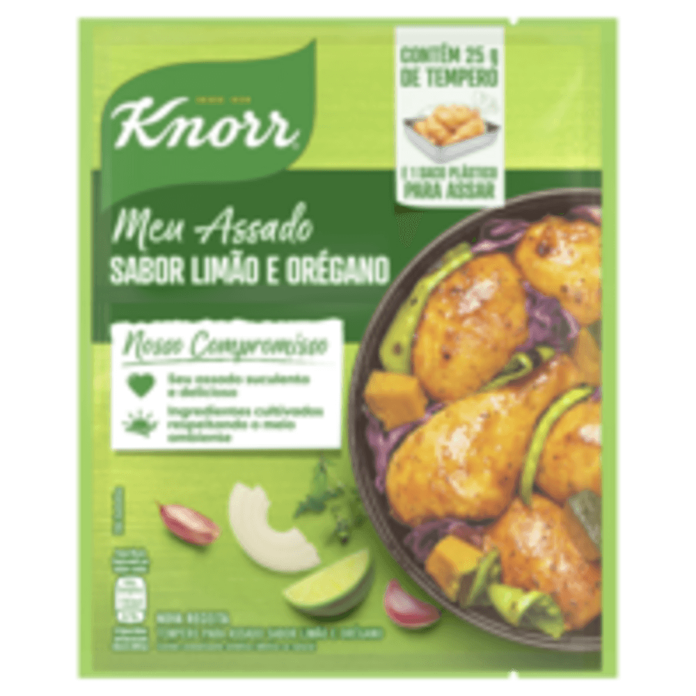 Tempero Pó para Assado Limão e Orégano Knorr Meu Assado Pacote 25g