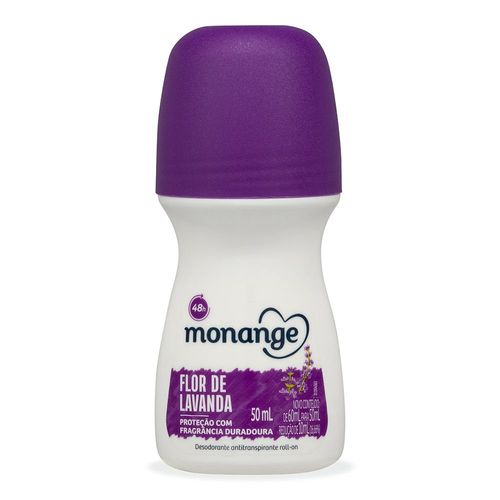 Desodorante Monange Flor de Lavanda Roll-on Antitranspirante Feminino 50ml
