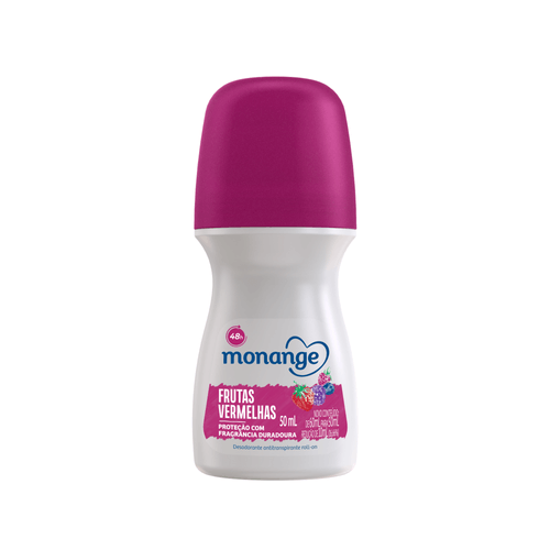 Desodorante Monange Frutas Vermelhas Roll-On Antitranspirante Feminino 50ml