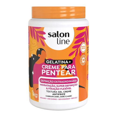 Gelatina e Creme para Pentear Definição Extraordinária Salon Line 1kg