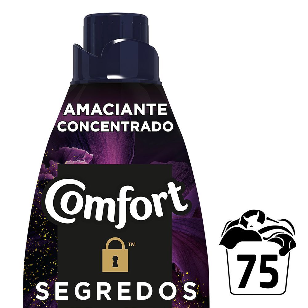 Amaciante de Roupa Concentrado 48 Comfort Segredos Frasco 1,5l