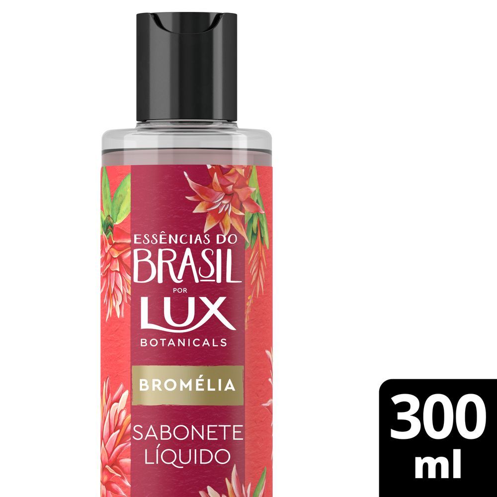 Sabonete Líquido de Glicerina Revitalizador com Óleo de Copaíba Bromélia Lux Botanicals Essências do Brasil Frasco 300ml