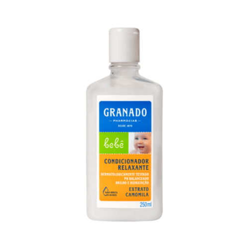 Condicionador Relaxante Brilho e Hidratação Extrato Camomila Granado Bebê Frasco 250ml
