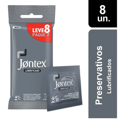Preservativo jontex Lubrificado Leve 8 pague 7