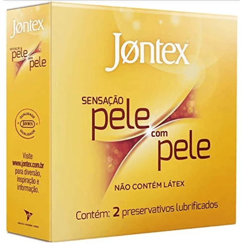 PRESERVATIVO JONTEX  SENSAÇÃO PELE COM PELE 2 UNIDADES /SM