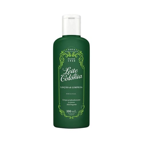 Leite Corporal Limpeza Leite De Colônia 100ml Tradicional Verde Unit