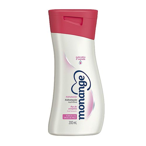 Desodorante Hidratante Corporal Flor De Cerejeira Monange Hidratação Nutritiva Frasco 200ml