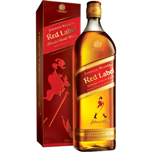 Whisky Escocês Blended Red Label Johnnie Walker Garrafa 1l