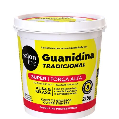 Alisante Super Salon Line Guanidina Professional Tradicional Pote 215g